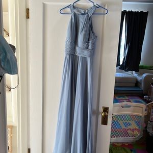 Azazie Winona dusty blue size 0